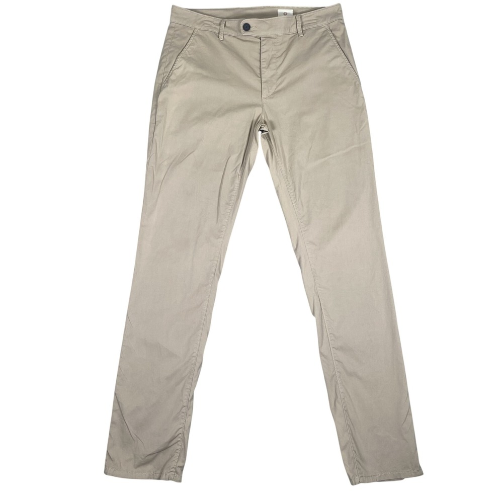AG Adriano Goldschmied Chinos Mens 32 Tan Khaki Slim Straight Pants